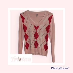 Argyle Pink Sweater by Tristan